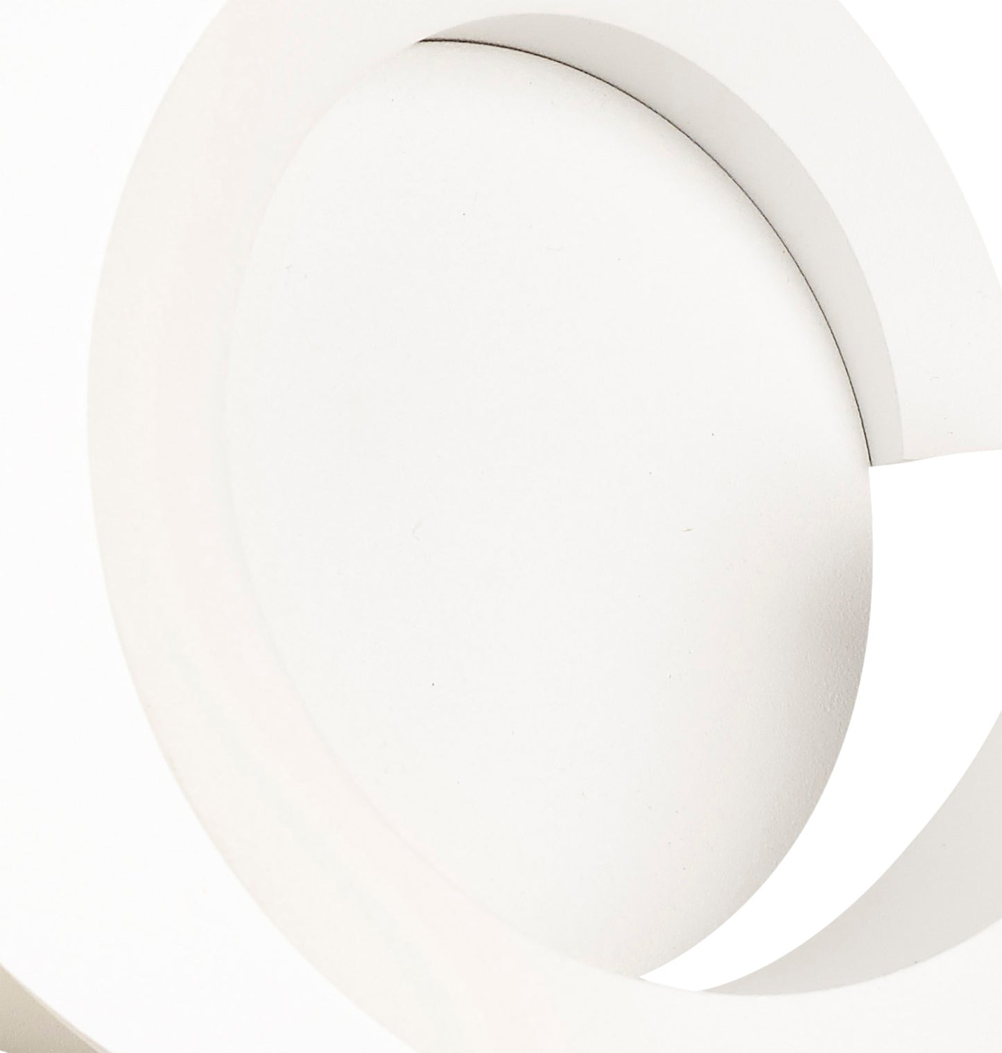 Tsunami 1 Light Round Wall Lamp, 12W LED, 3000K, 900lm, Sand White, 3yrs Warranty by Mantra