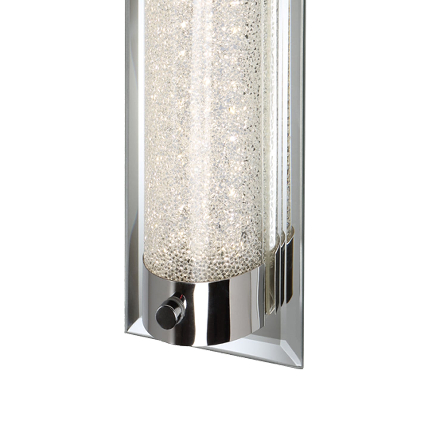 Tube Flush 8W LED 4000K Polished Chrome/ Sand Diamond, 680lm, 3yrs Warranty by Mantra