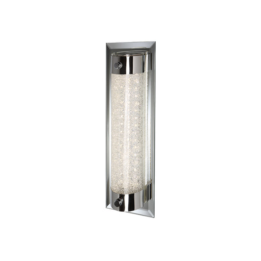 Tube Flush 8W LED 4000K Polished Chrome/ Sand Diamond, 680lm, 3yrs Warranty by Mantra