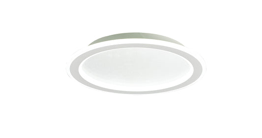 Tulum Ceiling Light, 24W LED, 3000-6000K Remote Controlled, 1800lm, White, 3yrs Warranty by Mantra