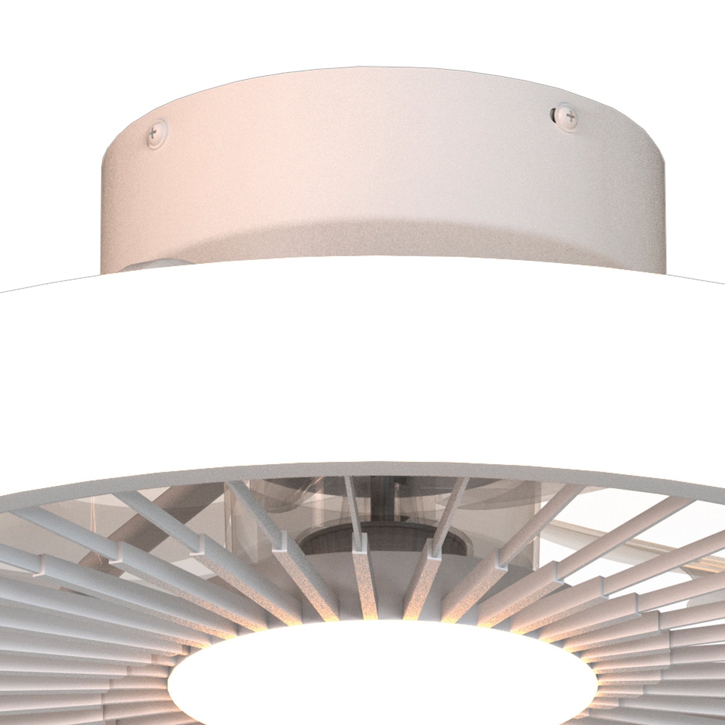 Turbo 55W LED Dimmable Ceiling Light With Built-In 30W DC Reversible Fan, White, 4100lm, 5yrs Warranty by Mantra