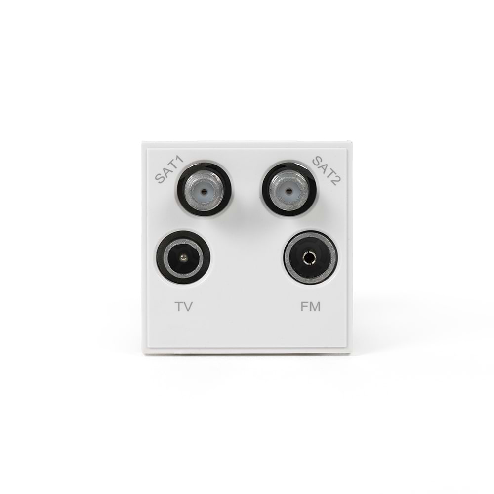 White SAT1/SAT2/TV/Radio EM-Euro Module