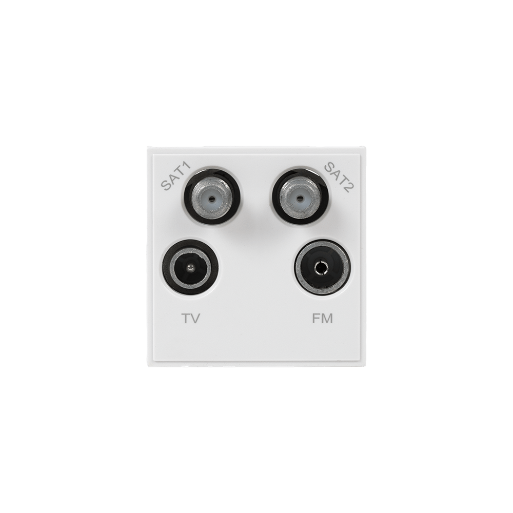 White SAT1/SAT2/TV/Radio EM-Euro Module