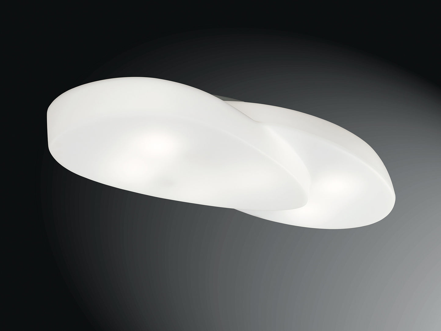 Ufo Ceiling 6 Light E27 Outdoor IP44, Matt White/Opal White by Mantra