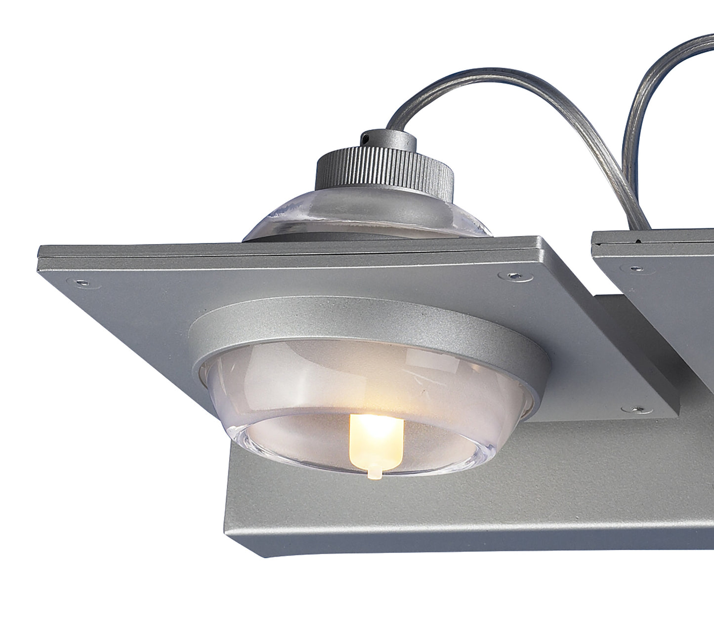 (0040 006) Ull Wall Lamp 2 Light G9 Silver Grey by Mantra