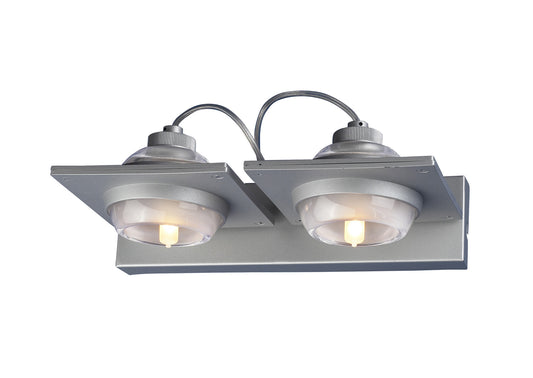 (0040 006) Ull Wall Lamp 2 Light G9 Silver Grey by Mantra