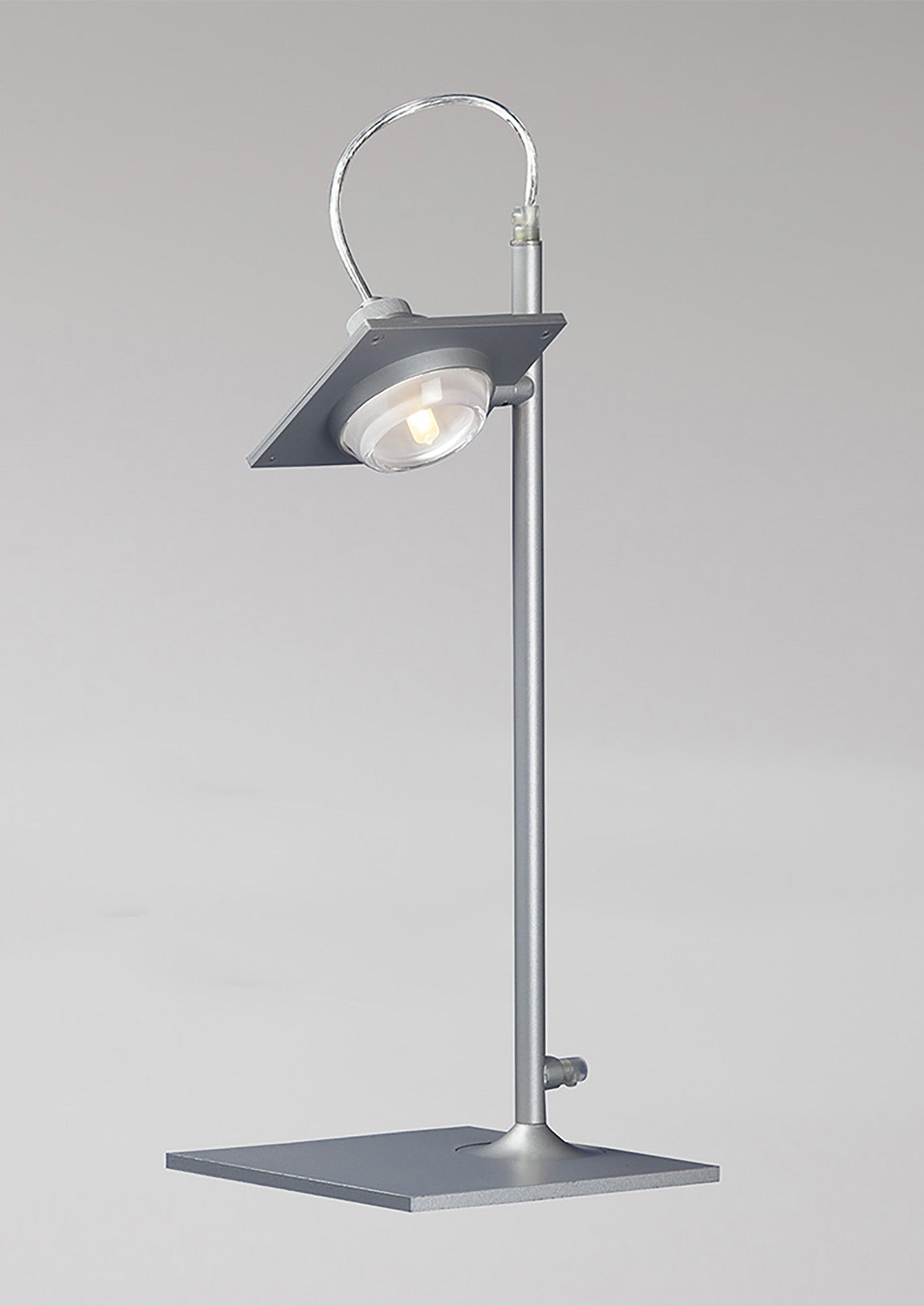 (0040 008) Ull Table Lamp 1 Light G9 Silver Grey by Mantra