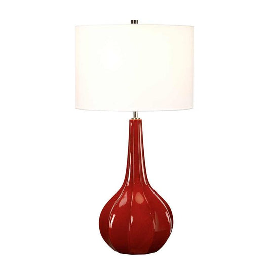 Upton 1 Light Table Lamp with White Shade