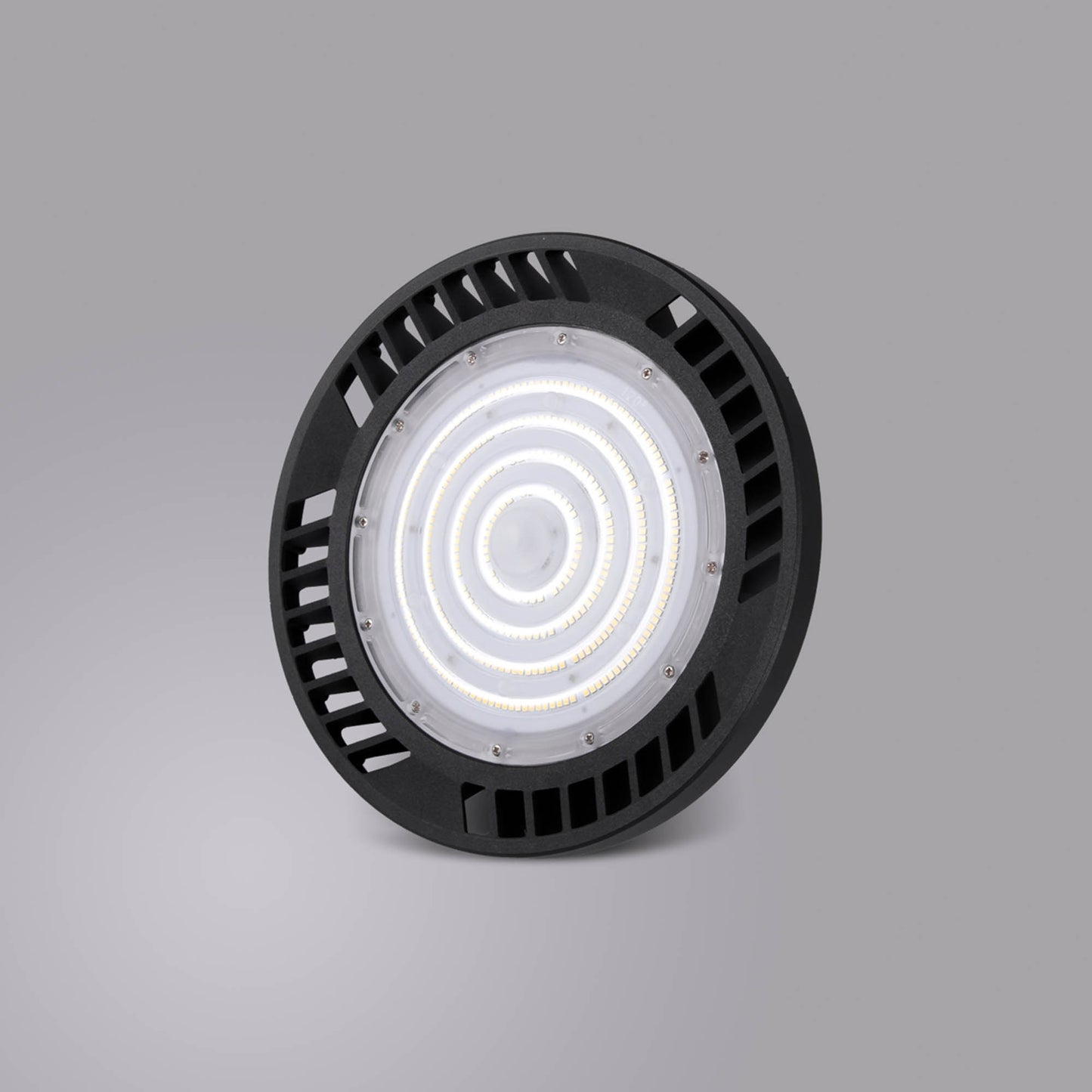 Urano UFO Bay Downlight, 150W LED 60º, 4000K, 21000lm, Black, IP65, 3yrs Warranty by Mantra