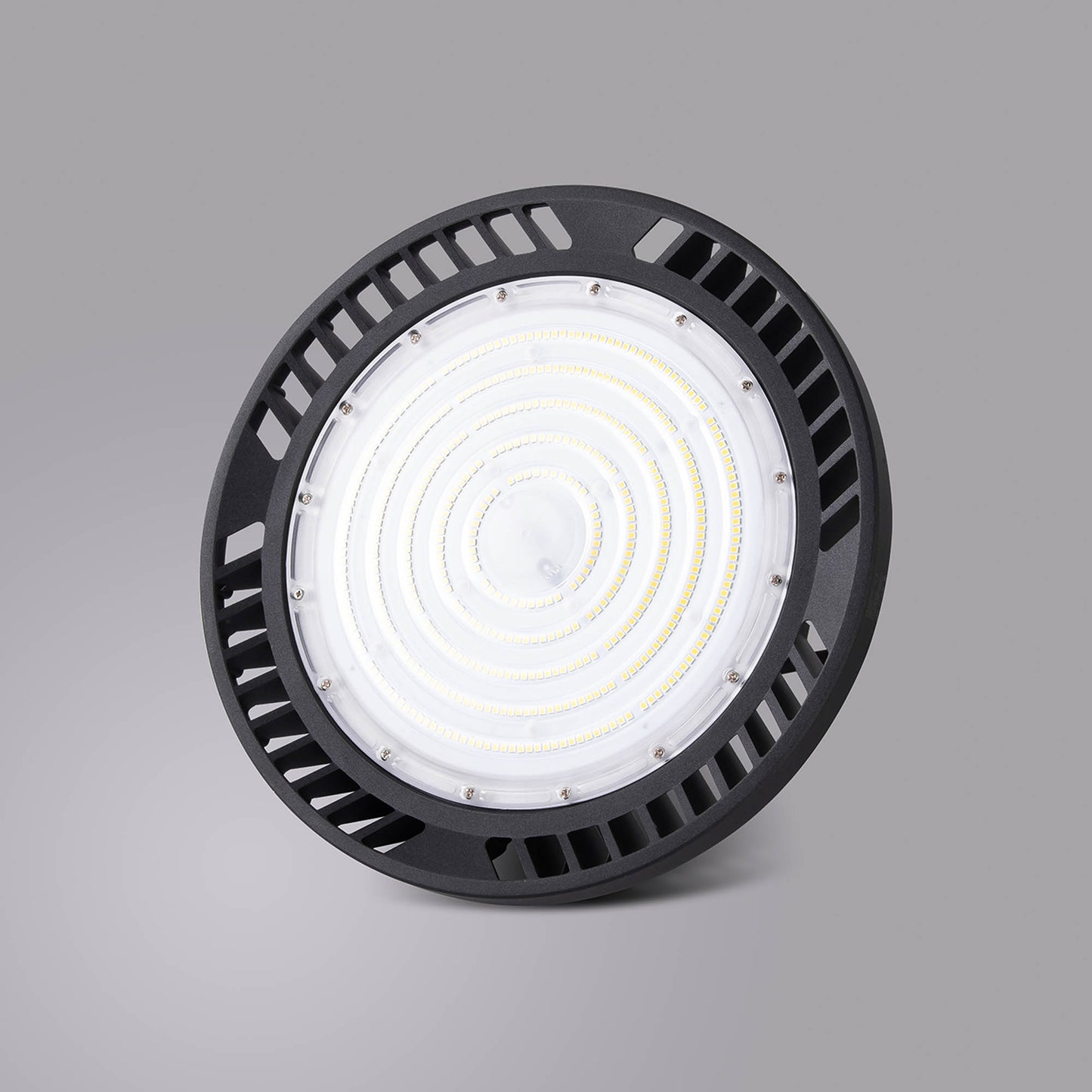 Urano UFO Bay Downlight, 200W LED 60º, 4000K, 28000lm, Black, IP65, 3yrs Warranty by Mantra