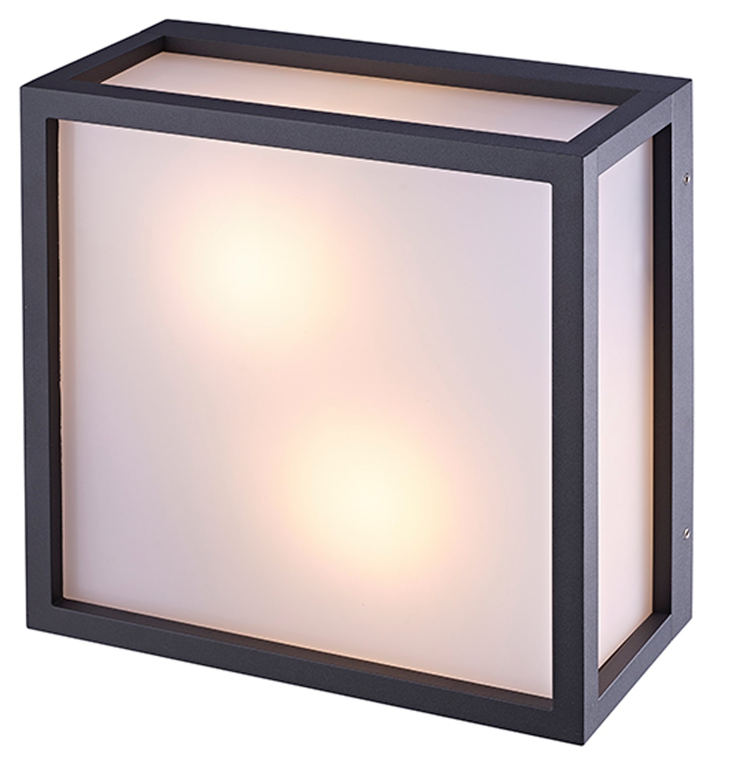 Utah Ceiling Light, 2 Light E27, IP65, Graphite, 2yrs Warranty by Mantra