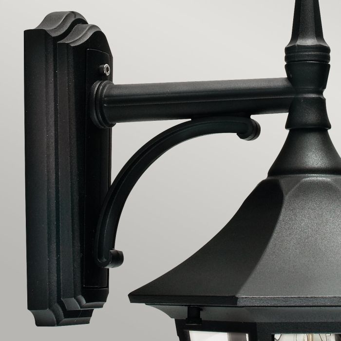 Valencia 1 Light Down Lantern - Black