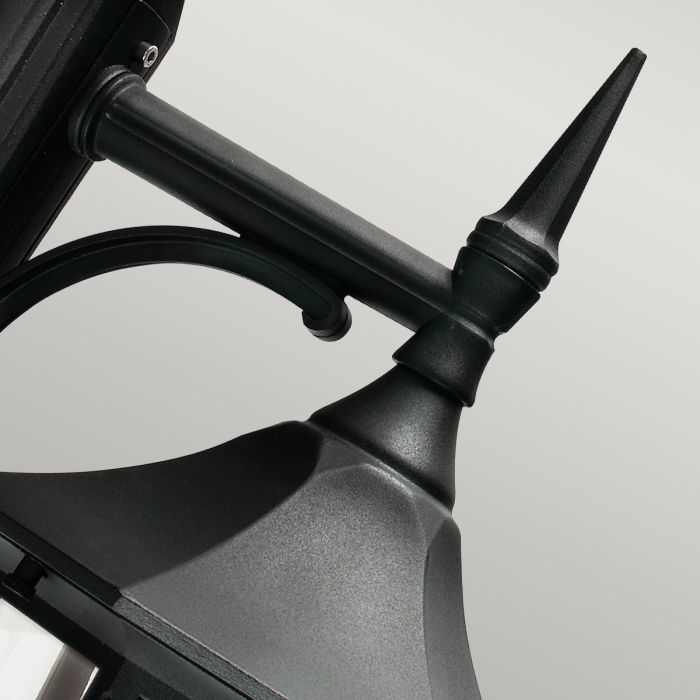 Valencia 1 Light Down Lantern - Black