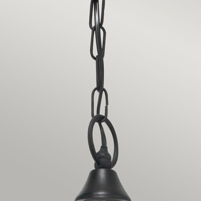 Valencia 1 Light Chain Lantern - Black