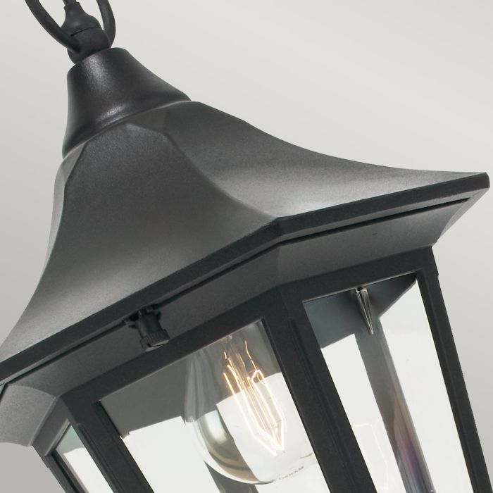 Valencia 1 Light Chain Lantern - Black