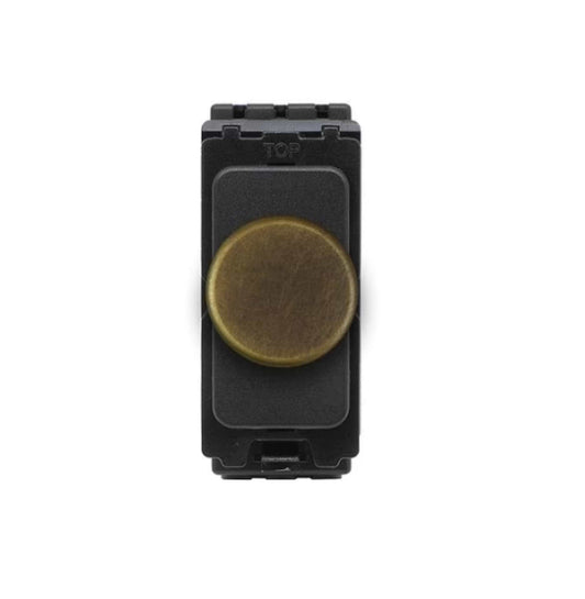 The Westminster Collection Vintage Brass CM Grid 400W LED Dimmer Module
