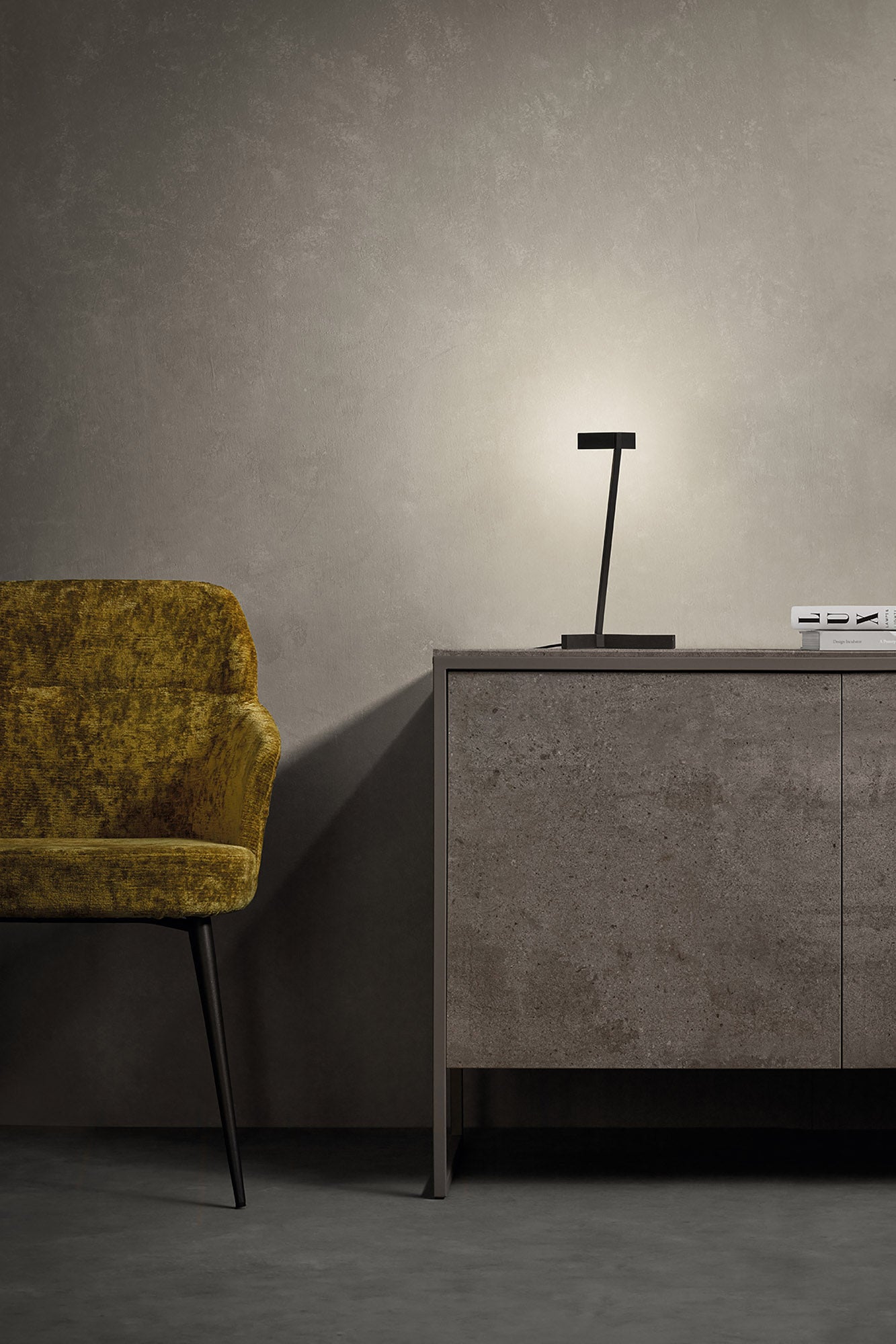 Vector Table Lamp, 5W LED, 3000K, 375lm, Black, 3yrs Warranty by Mantra