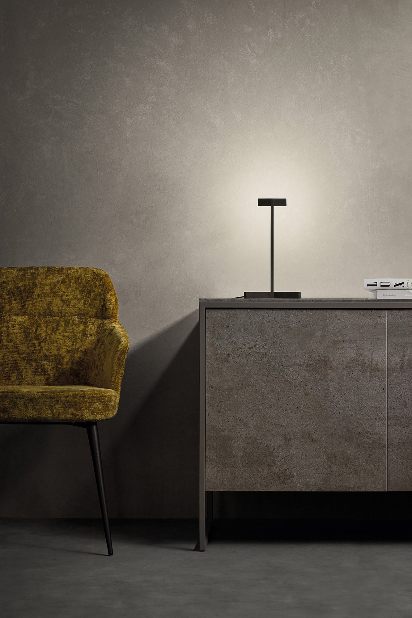 Vector Table Lamp, 5W LED, 3000K, 375lm, Black, 3yrs Warranty by Mantra