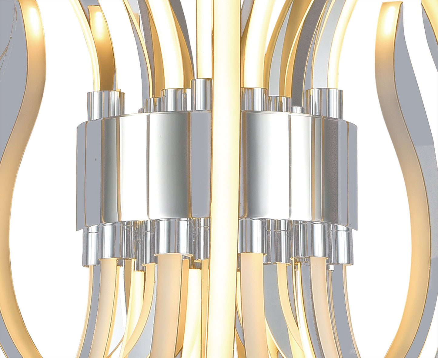 Versailles Ceiling LED Light 256W, 12339lm, 3000K, 3 Way Relay, Polished Chrome/White Acrylic, 3yrs Warranty by Mantra