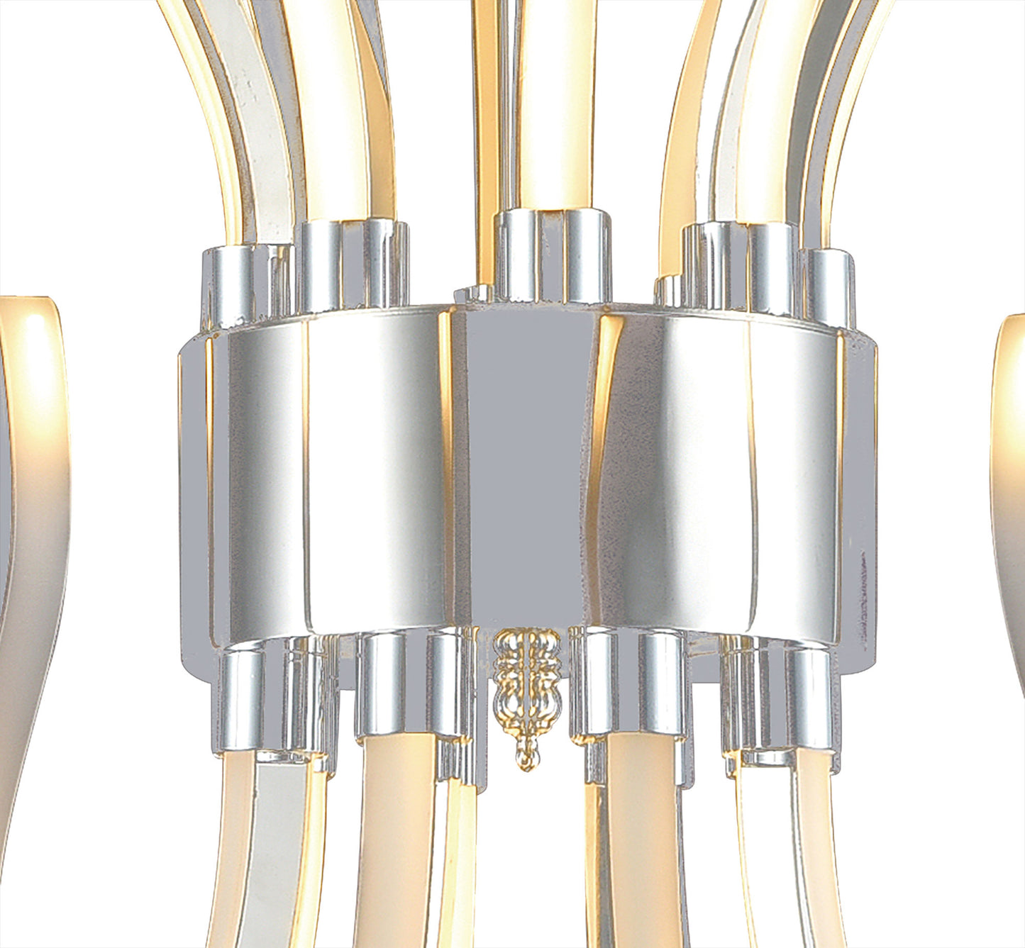 Versailles Ceiling LED Light 155W, 7461lm, 3000K, 3 Way Relay, Polished Chrome/White Acrylic, 3yrs Warranty by Mantra