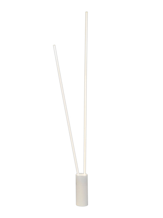 Vertical 2 Light Floor Lamp, 44W LED, 3000K, 2600lm, Dimmable, White, 3yrs Warranty by Mantra