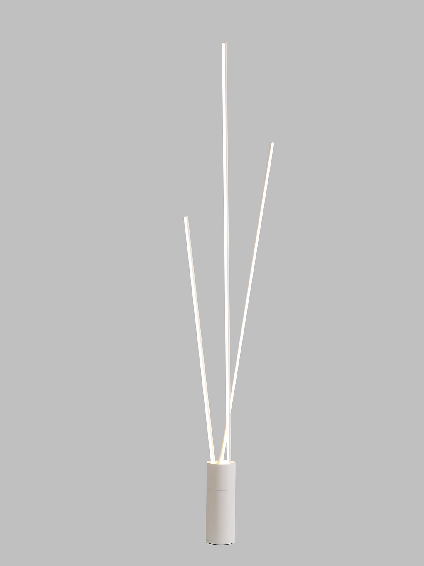 Vertical 3 Light Floor Lamp, 60W LED, 3000K, 3600lm, Dimmable, White, 3yrs Warranty by Mantra