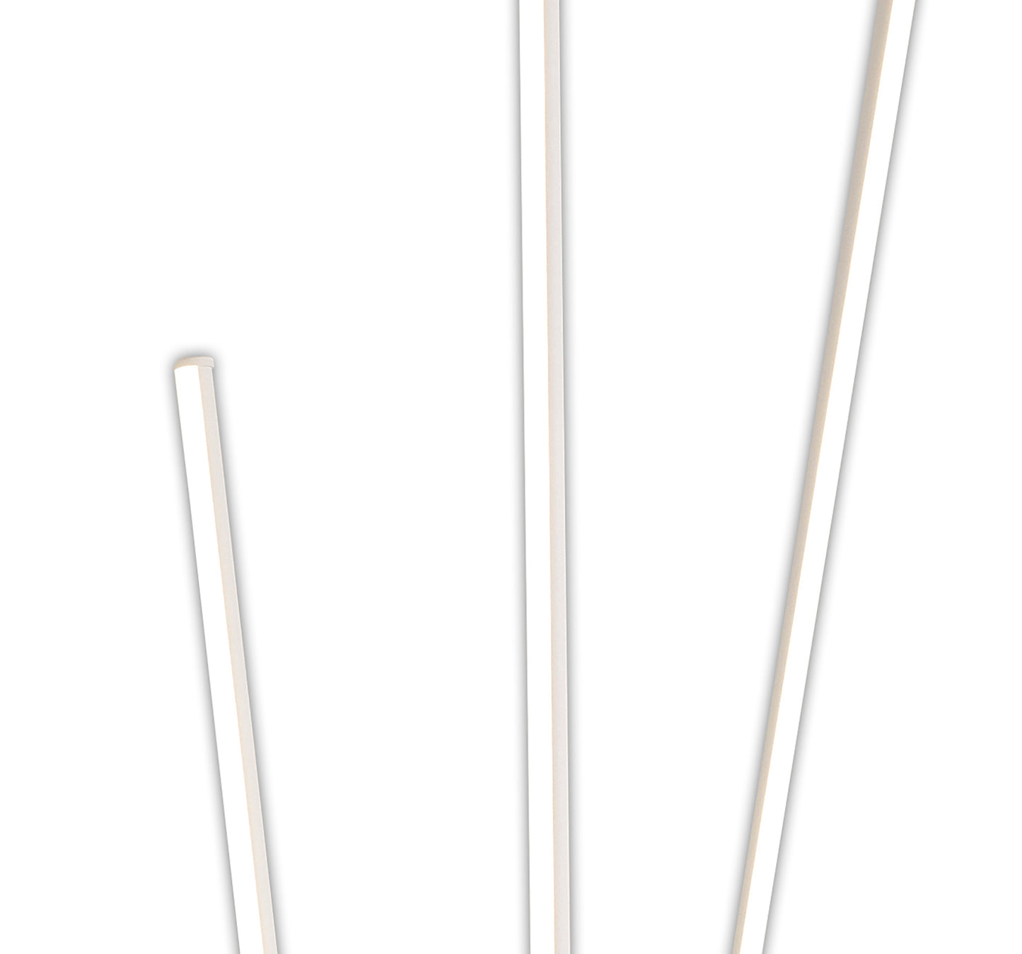 Vertical 3 Light Floor Lamp, 60W LED, 3000K, 3600lm, Dimmable, White, 3yrs Warranty by Mantra