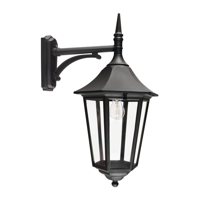 Valencia Grande 1 Light Down Lantern - Black