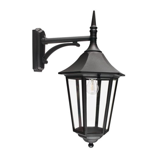 Valencia Grande 1 Light Down Lantern - Black