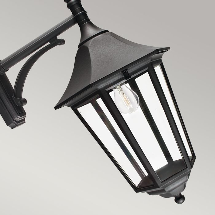 Valencia Grande 1 Light Down Lantern - Black