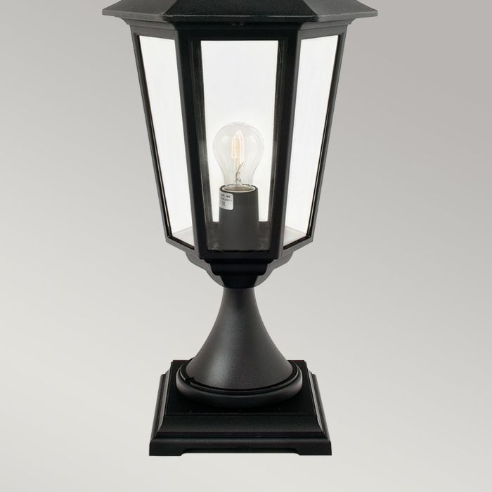 Valencia Grande 1 Light Pedestal - Black