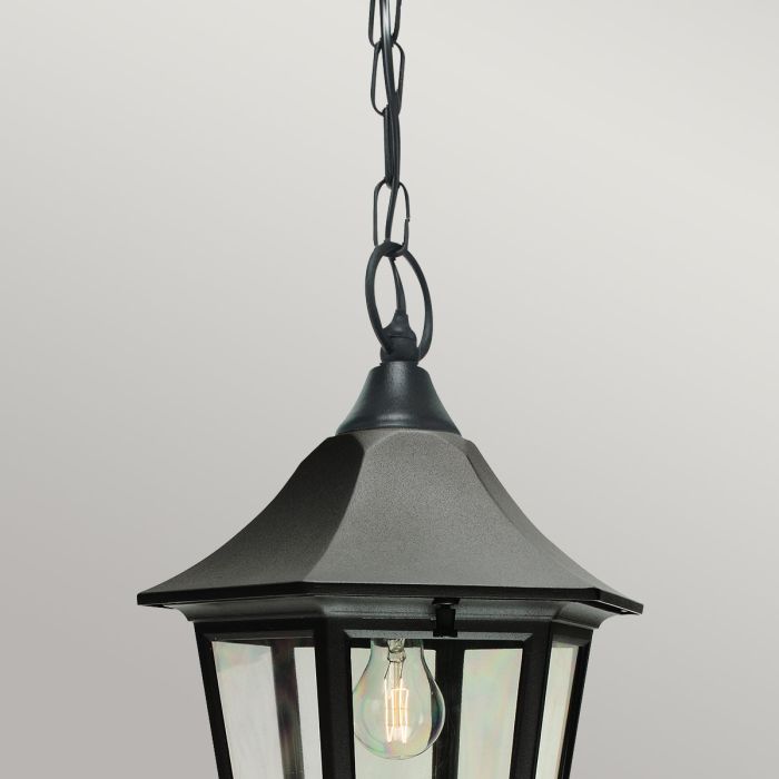 Valencia Grande 1 Light Chain Lantern - Black