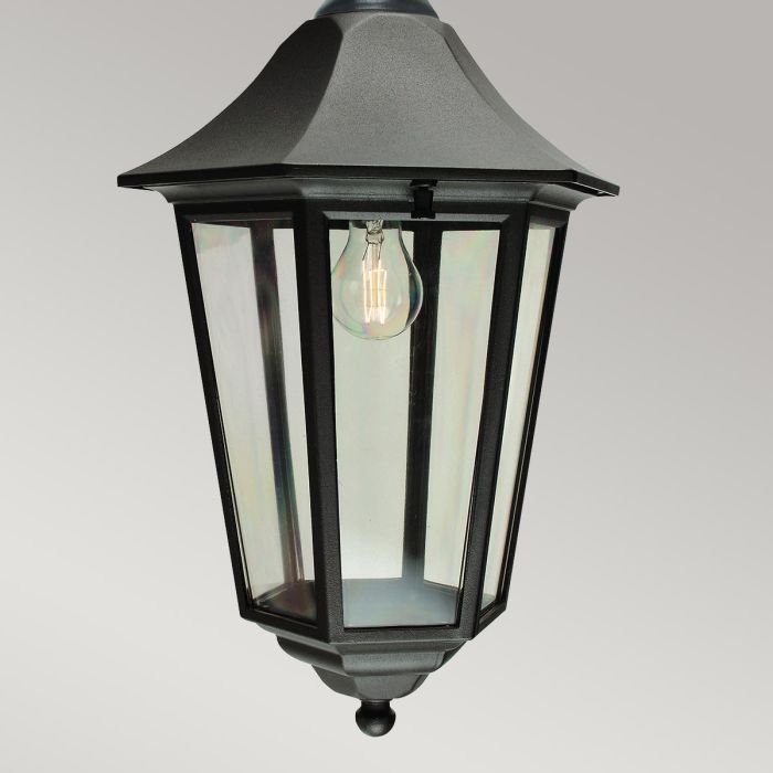 Valencia Grande 1 Light Chain Lantern - Black