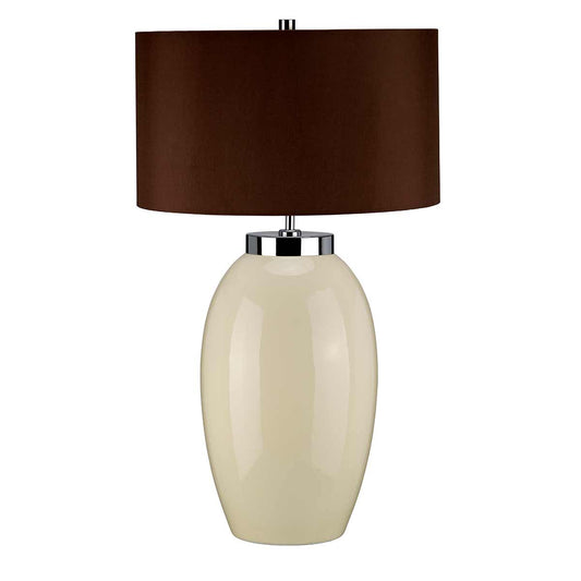 Victor 1 Light Large Table Lamp – Cream