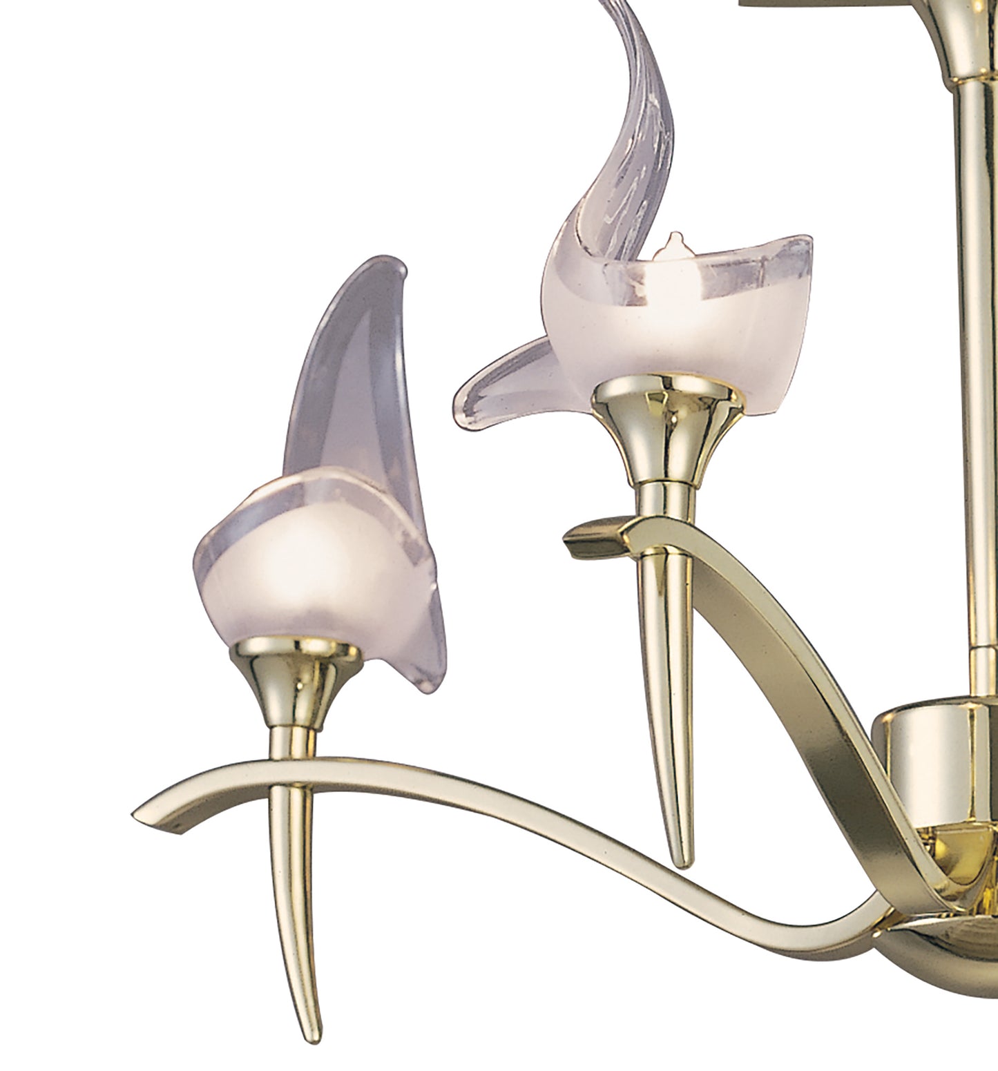 Viena Semi Flush Round 4 Light G9, Polished Brass by Mantra