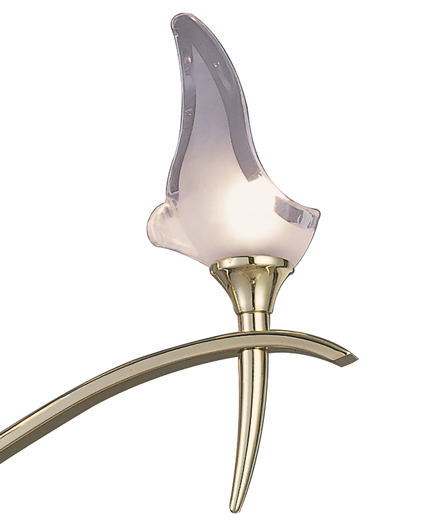 Viena Semi Flush Round 4 Light G9, Polished Brass by Mantra