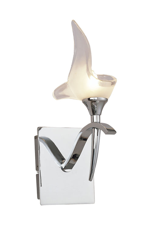 Viena Wall Lamp Switched 1 Light G9, Polished Chrome by Mantra