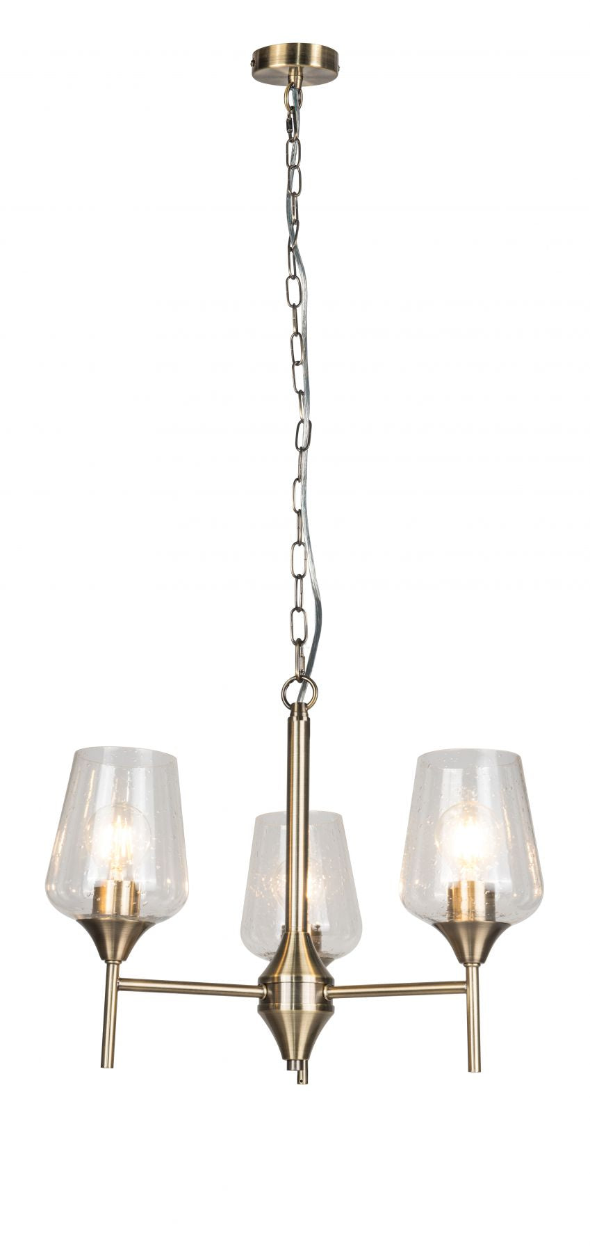 Vino 3 Light Antique Brass Ceiling Light