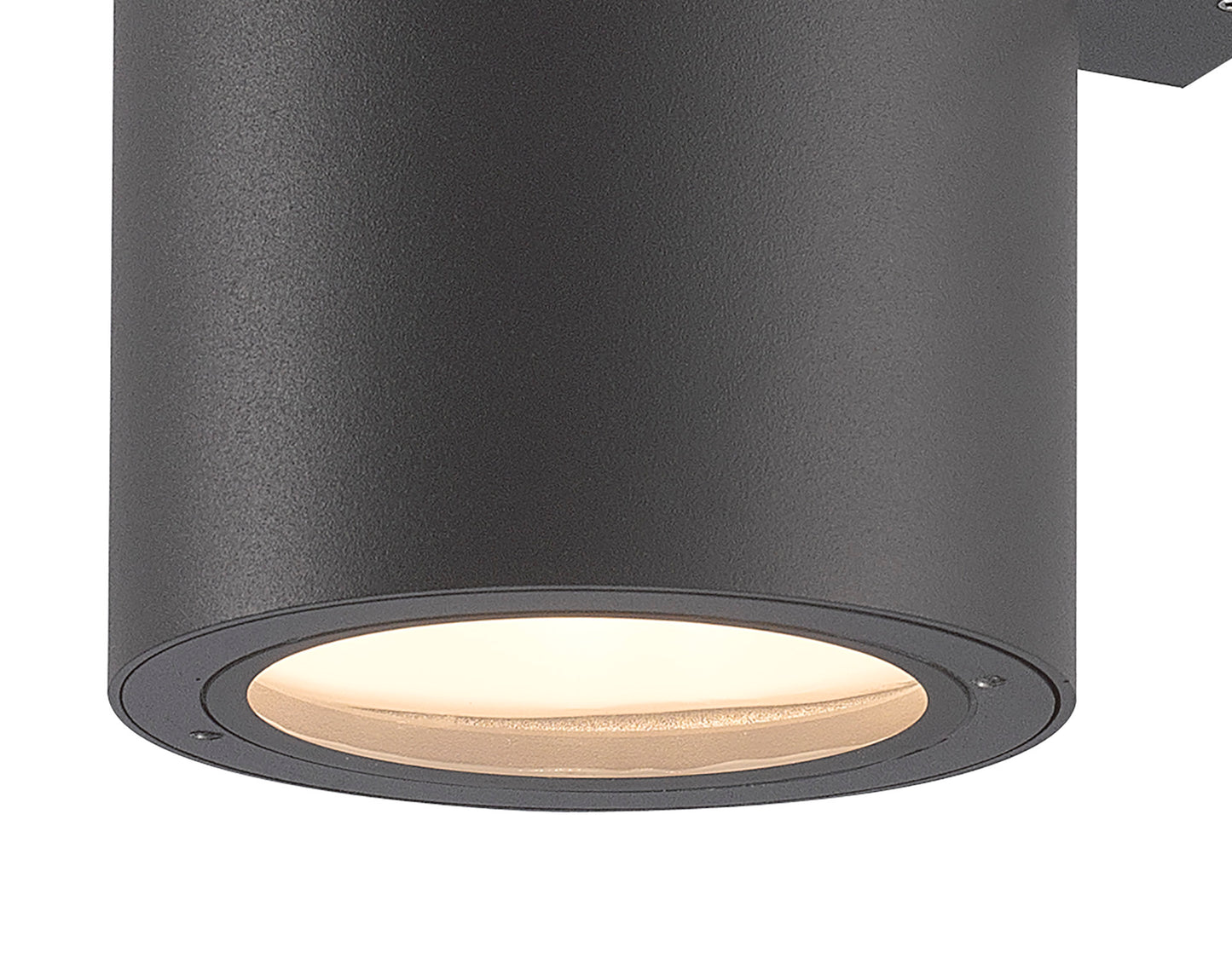 Volcano Wall Lamp, 2 x E27, IP54, Graphite, 2yrs Warranty by Mantra