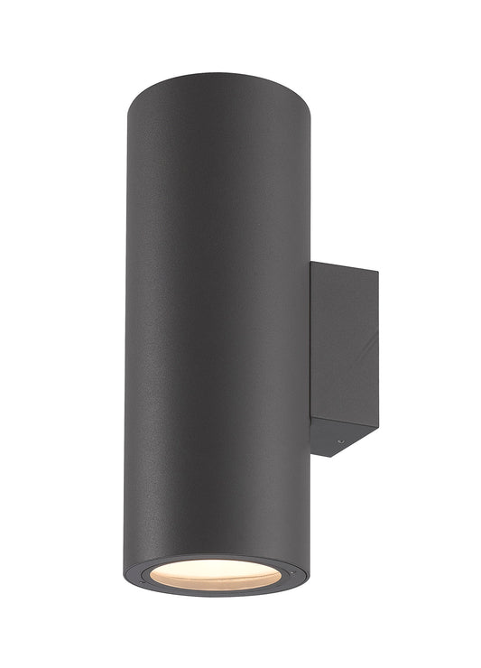 Volcano Wall Lamp, 2 x E27, IP54, Graphite, 2yrs Warranty by Mantra