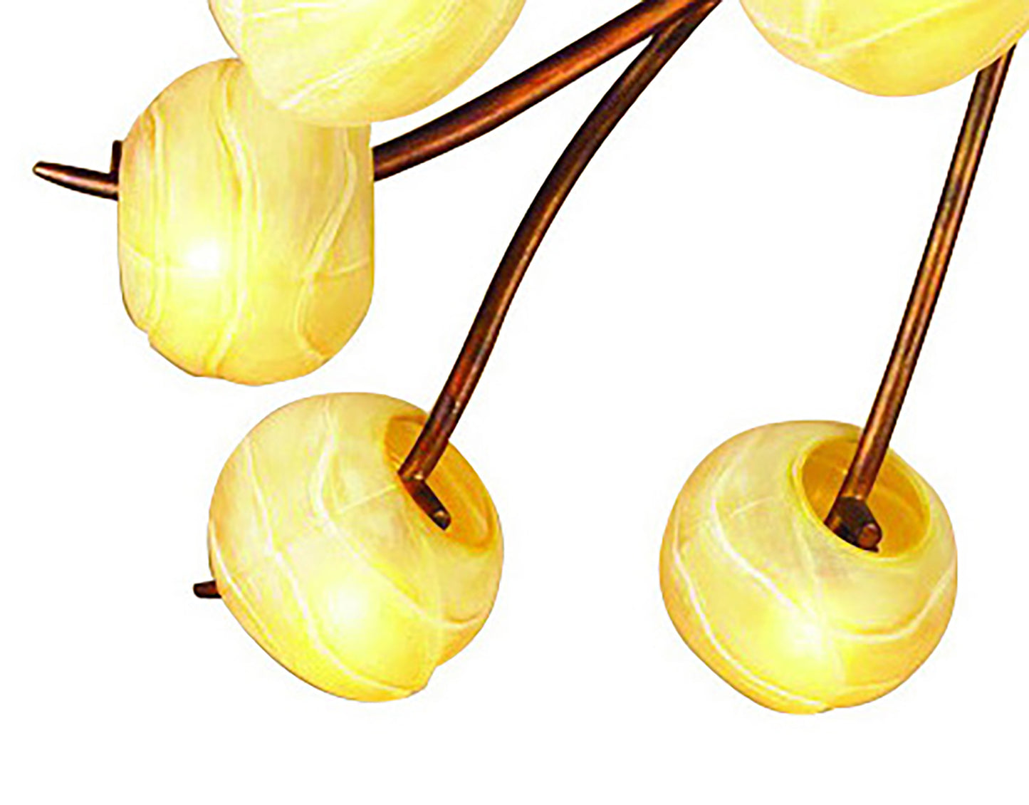 (0038 003) Wave Ceiling 5 Light G9, Rustic Gold by Mantra