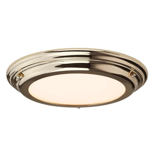 Welland 1 Light Flush - Polished Brass