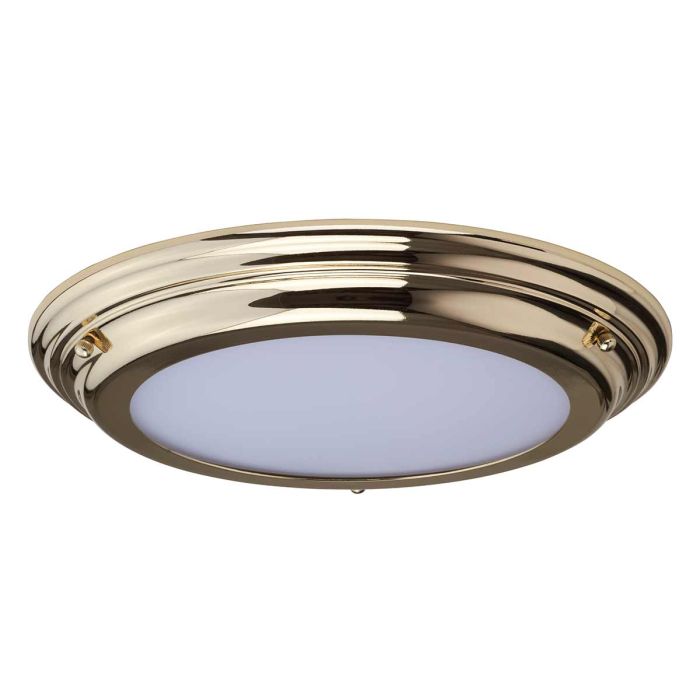 Welland 1 Light Flush - Polished Brass