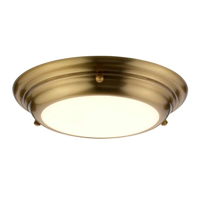 Welland 1 Light Mini LED Flush - Aged Brass