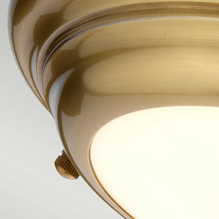 Welland 1 Light Mini LED Flush - Aged Brass