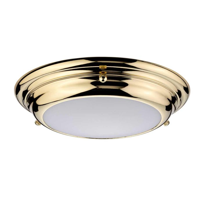 Welland 1 Light Mini LED Flush - Polished Brass