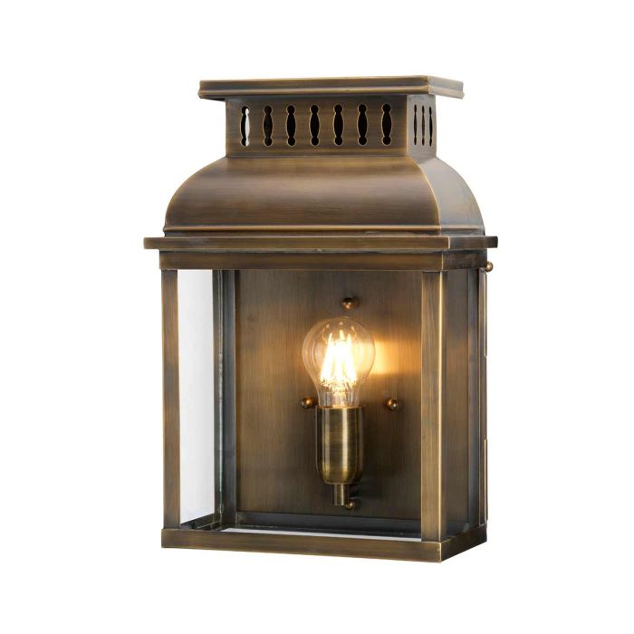 Westminster 1 Light Wall Lantern - Aged Brass