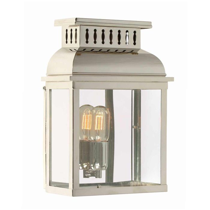Westminster 1 Light Wall Lantern - Polished Nickel