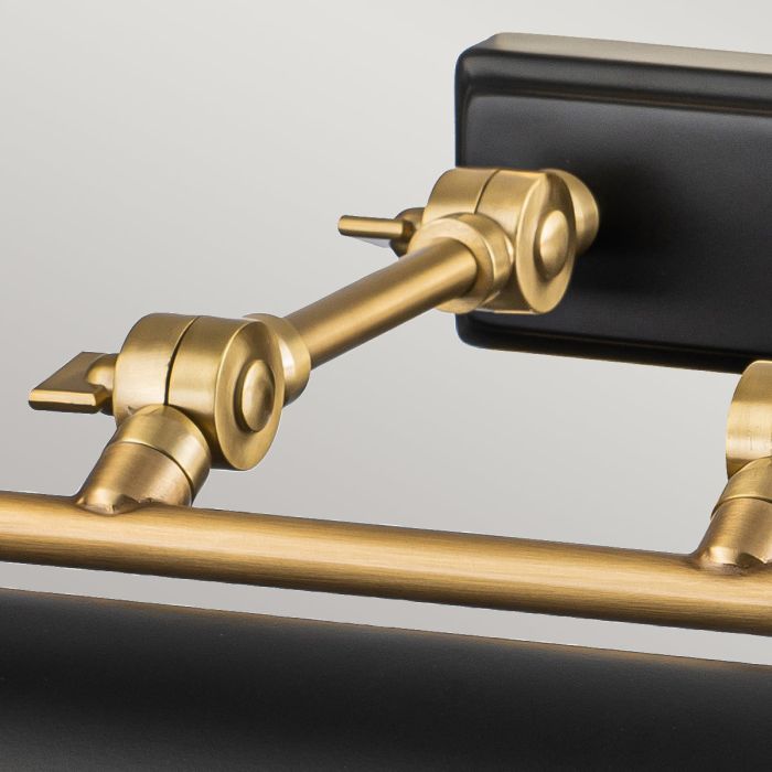 Winchfield 4lt Large Picture Light - Aged Brass & Matte Black