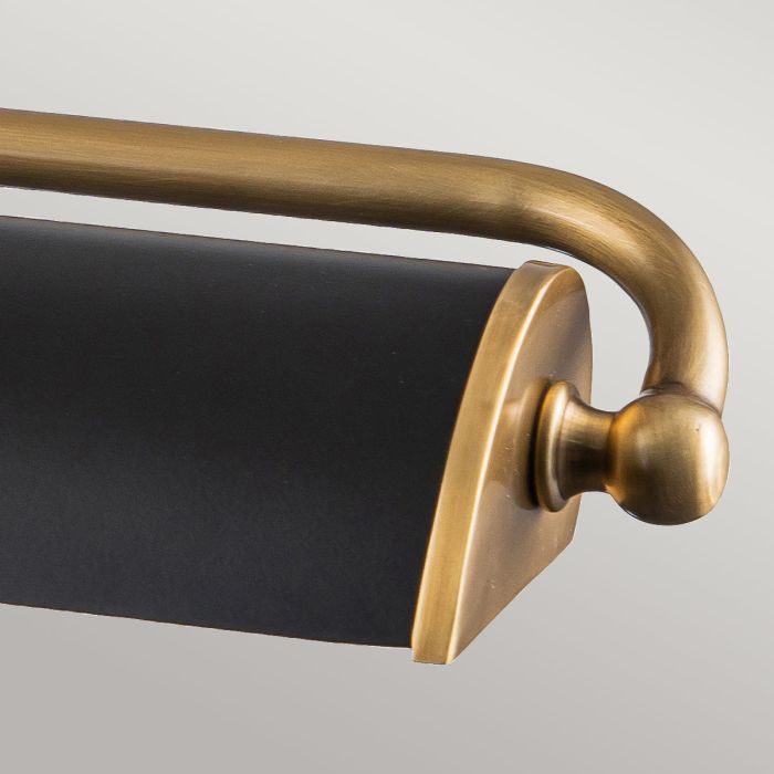 Winchfield 4lt Large Picture Light - Aged Brass & Matte Black